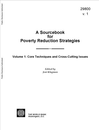 A Sourcebook for Poverty Reduction Strategies