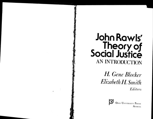 John Rawls' Theory of Social Justice