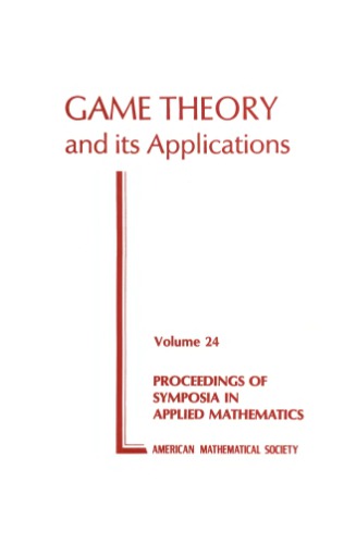 Game Theory and Its Applications (Proceedings of Symposia in Applied Mathematics)