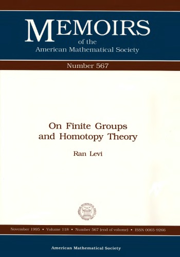 On Finite Groups And Homotopy Theory