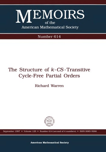 The Structure Of K Cs Transitive Cycle Free Partial Orders