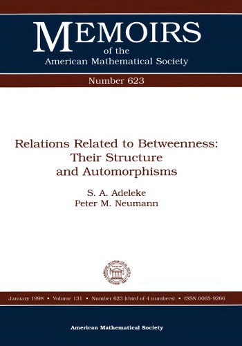 Relations Related to Betweenness