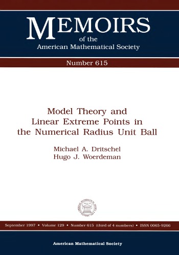 Model Theory and Linear Extreme Points in the Numerical Radius Unit Ball