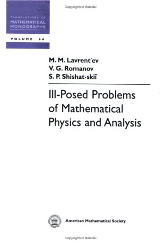 Ill-Posed Problems of Mathematical Physics and Analysis.