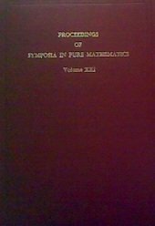 Representation theory of finite groups and related topics (Proceedings of symposia in pure mathematics)