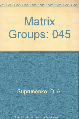 Matrix Groups