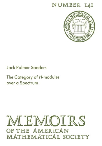 The Category Of H Modules Over A Spectrum