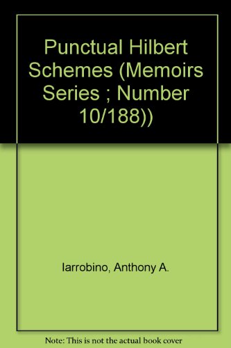 Punctual Hilbert Schemes (Memoirs Series ; Number 10/188))