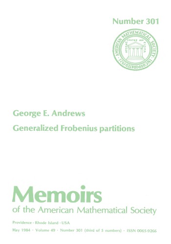 Generalized Forbenius Partitions (Memoirs of the American Mathematical Society)