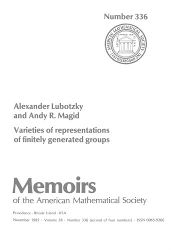 Varieties Of Representations Of Finitely Generated Groups