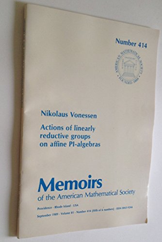 Actions of Linearly Reductive Groups on Affine Pi Algebras (Memoirs of the American Mathematical Society)