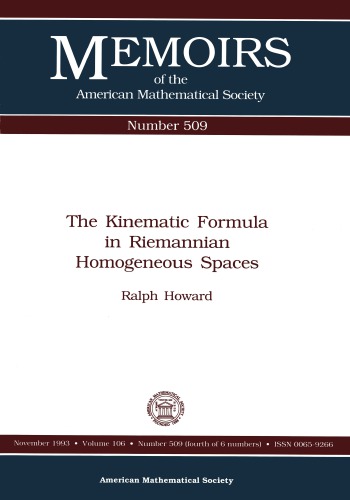 Kinematic Formula in Riemannian Homogeneous Spaces