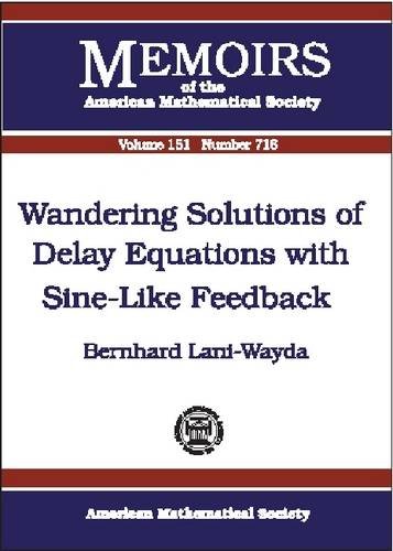 Wandering Solutions of Delay Equations with Sine-Like Feedback