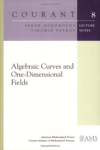 Algebraic Curves and One-Dimensional Fields