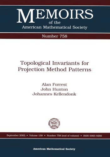 Topological Invariants for Projection Method Patterns