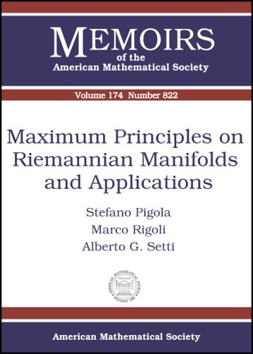 Maximum Principles on Riemannian Manifolds and Applications