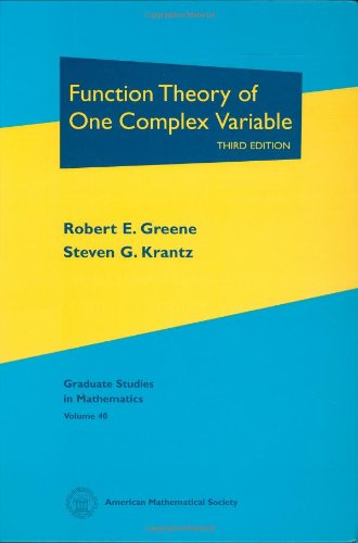 Function Theory of One Complex Variable