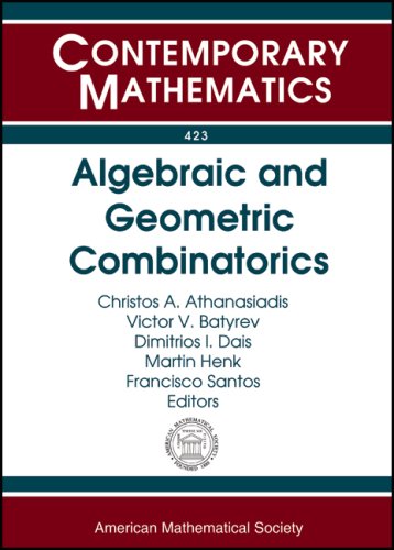 Algebraic and Geometric Combinatorics