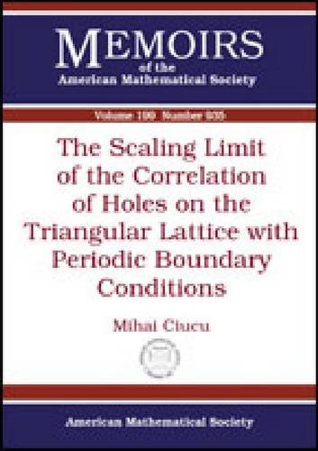 The Scaling Limit Of The Correlation Of Holes On The Triangular Lattice With Periodic Boundary Conditions