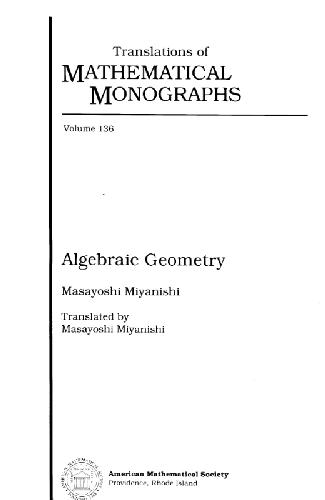 Algebraic Geometry