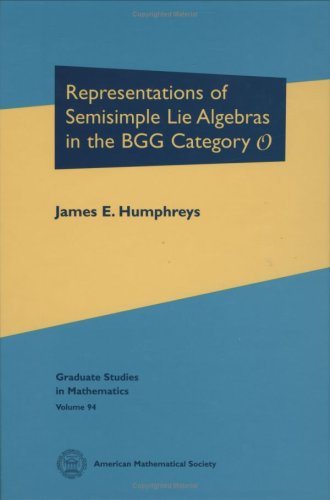 Representations of Semisimple Lie Algebras in the Bgg Category O