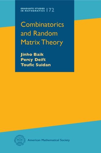 Combinatorics and Random Matrix Theory (Graduate Studies in Mathematics)