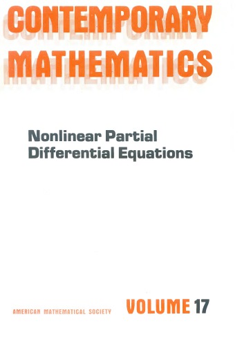 Nonlinear Partial Differential Equations (Contemporary Mathematics)