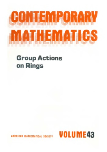 Group Actions On Rings