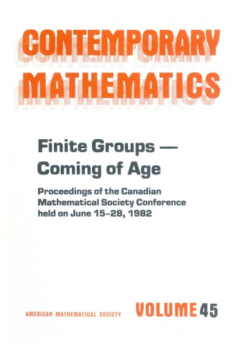 Finite Groups--Coming of Age