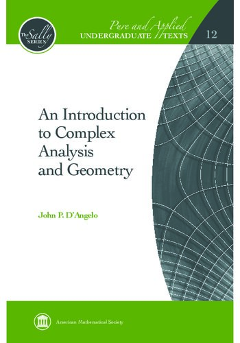 An Introduction to Complex Analysis and Geometry