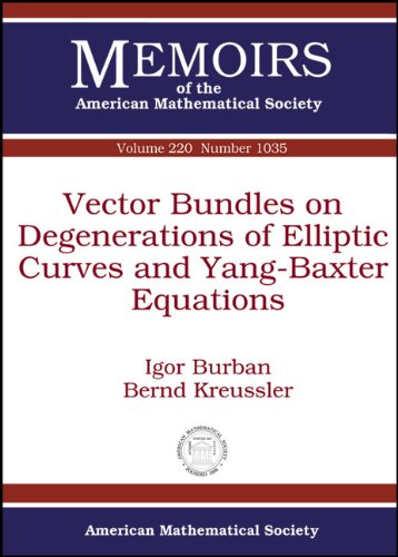 Vector Bundles on Degenerations of Elliptic Curves and Yang-Baxter Equations