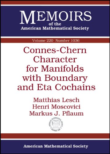 Connes-Chern Character for Manifolds with Boundary and Eta Cochains