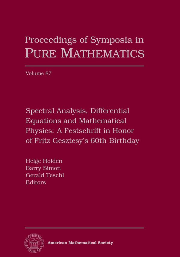 Spectral Analysis, Differential Equations, and Mathematical Physics