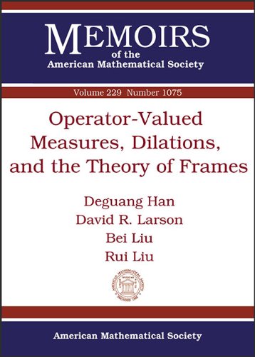 Operator-Valued Measures, Dilations, and the Theory of Frames