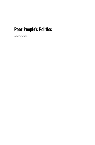 Poor People's Politics