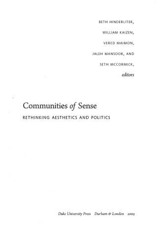 Communities of Sense