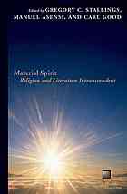 Material spirit : religion and literature intranscendent