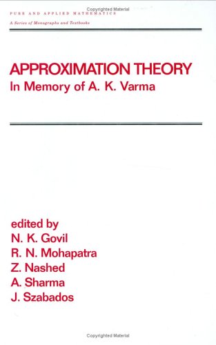 Approximation Theory (Pure and Applied Mathematics) (Pure and Applied Mathematics)