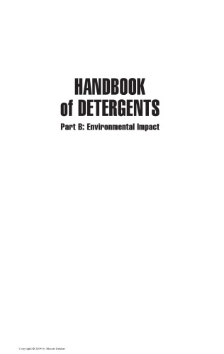 Handbook of Detergents