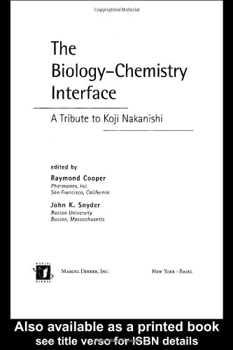 The Biology-Chemistry Interface