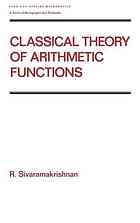 Classical Theory of Arithmetic Functions