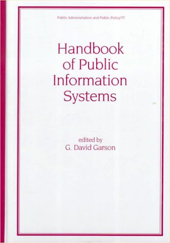 Handbook of Public Information Systems, Second Edition