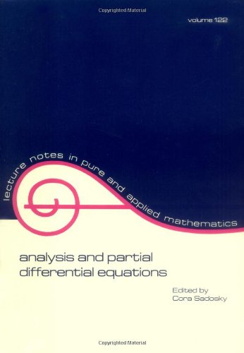 Analysis and Partial Differential Equations