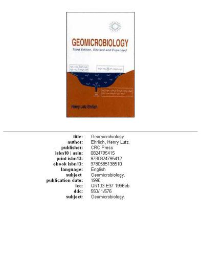 Geomicrobiology