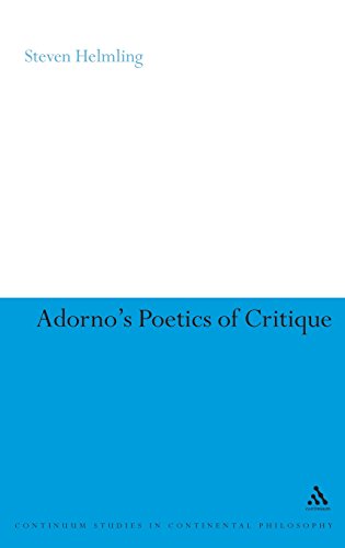 Adorno's Poetics of Critique