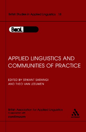 Applied Linguistics &amp; Communities of Practice