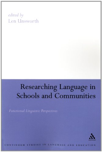 Researching Language in Schools and Communities