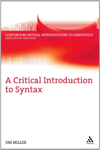 A Critical Introduction to Syntax