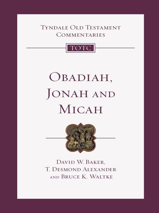 Obadiah, Jonah and Micah