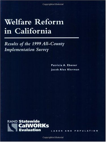 Welfare Reform In California